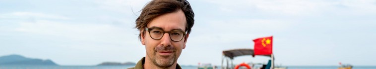 Banner voor Ruben langs de Zuid-Chinese Zee